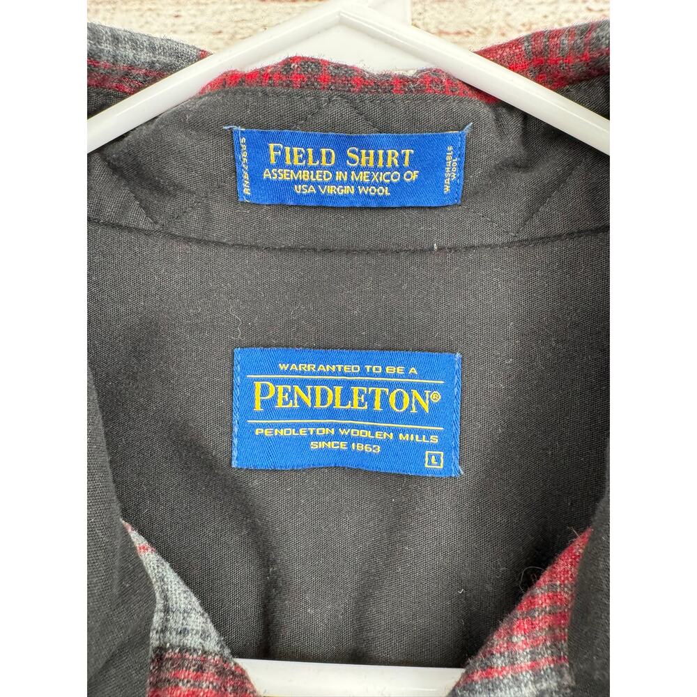 Pendleton Wool Flannel Button Down Field Shirt Me… - image 6